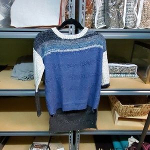 Knit sweater fuzzy